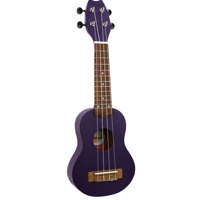 Amahi UK-110PU Traditional Shape Ukulele, 17″ Sopranino, Purple