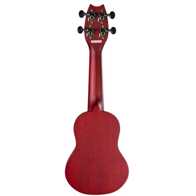 Amahi UK-110RD Traditional Shape Ukulele, 17″ Sopranino, Red