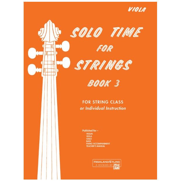 Solo Time for Strings, Viola Book 3