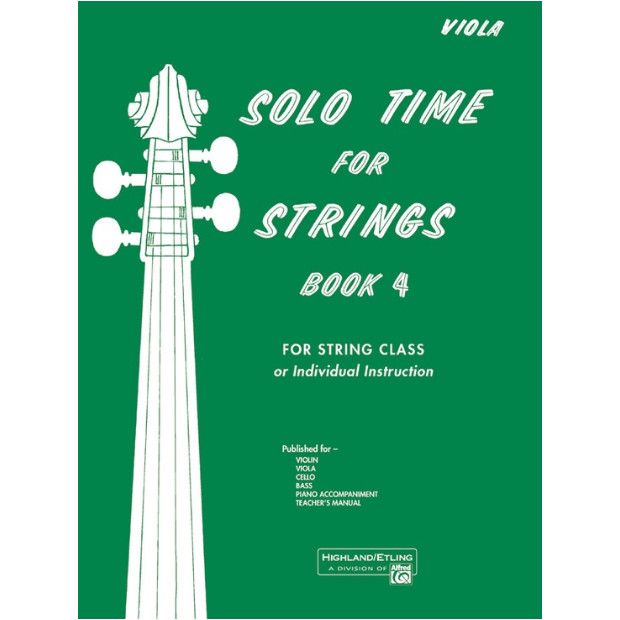Solo Time for Strings, Viola Book 4