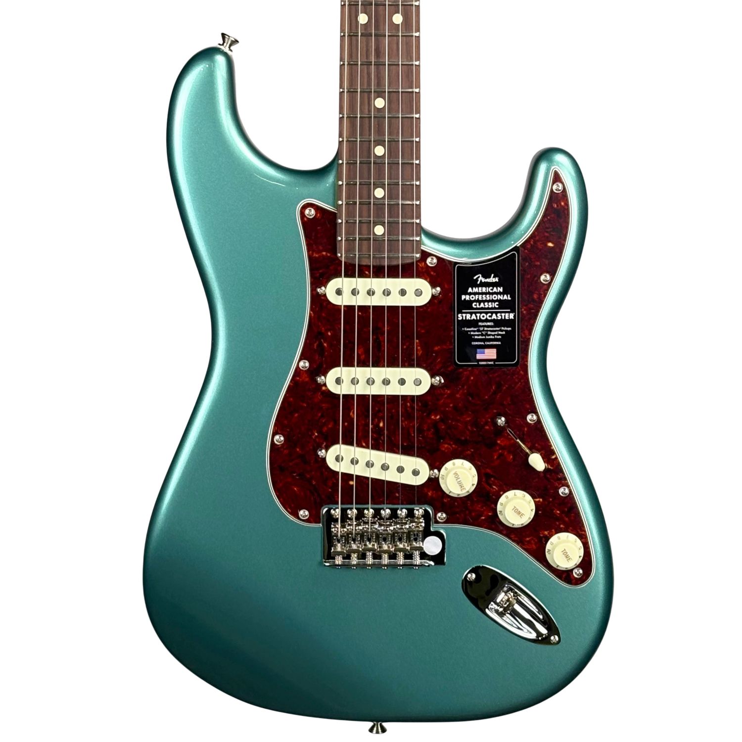 Fender American Professional Classic Stratocaster, Rosewood Fingerboard, Faded Sherwood Green Metallic
