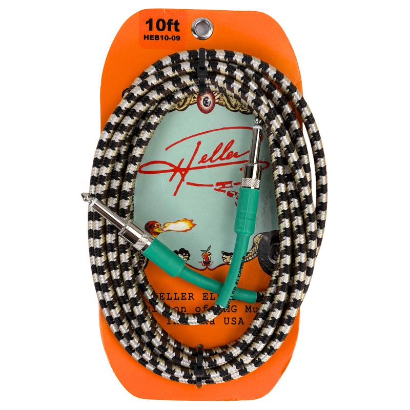 Heller Electric Braid-Cable 1/4" Straight-to-Straight Camouflage 10ft