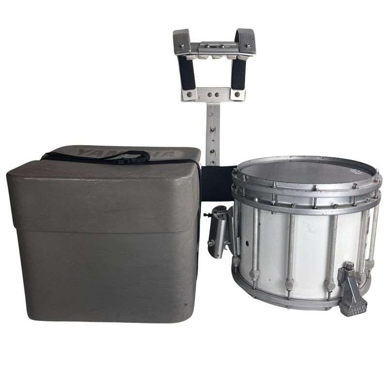 Yamaha SFZ MS9214U 14"x12" Marching Snare White W/ Yamaha Randall May E Harness and Case (Used)