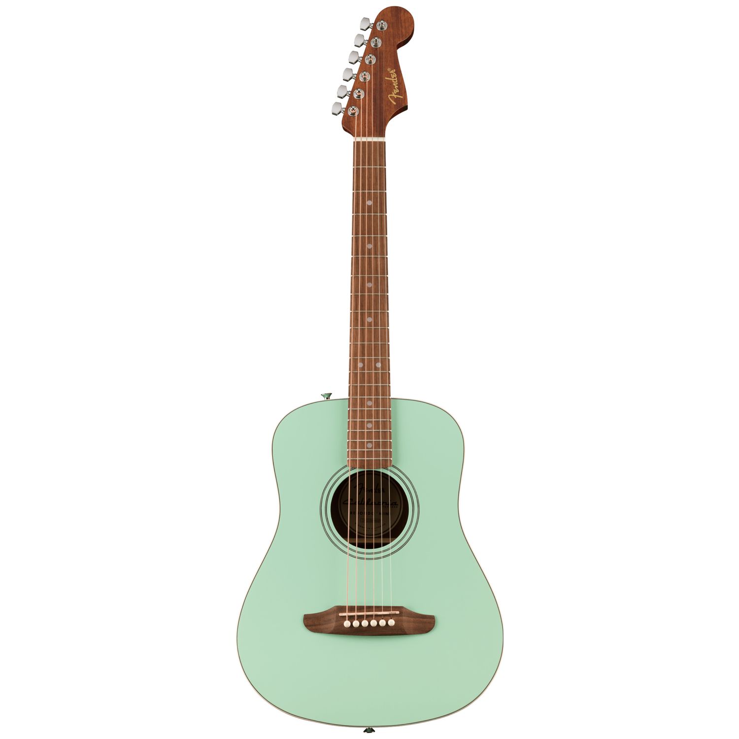 Fender California Standard Redondo Mini with Bag, Spruce Top, Surf Green