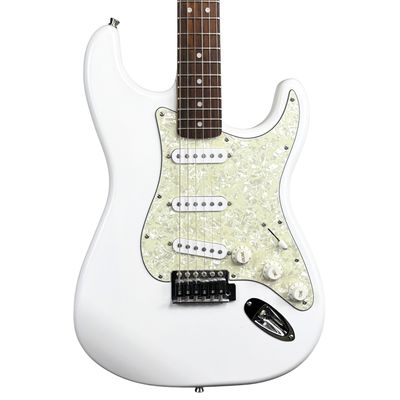 Squire by Fender Stratocaster White Electric Guitar (Used)