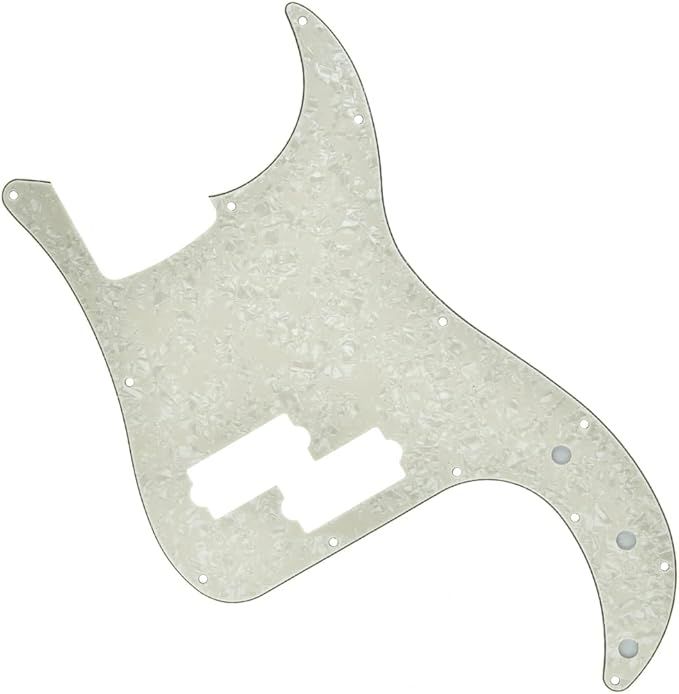 KAISH 13 Hole P Bass Style Pickguard PB Scratch Plate Bass Pickguard for USA/Mexico Precision P Bass Aged Pearl