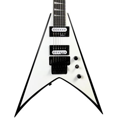 Jackson JS Series King V JS32 Electric Guitar White with Black Bevels (Used)