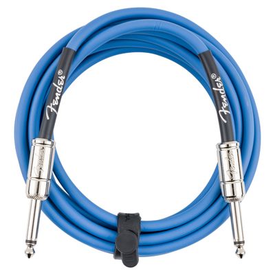 Fender Contour Instrument Cable, Lake Placid Blue, 10'