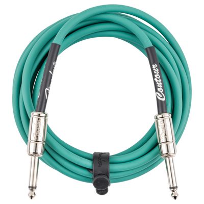 Fender Contour Instrument Cable, Sherwood Green, 10'