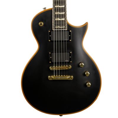 ESP LTD EC-1000 Deluxe Black Electric Guitar W/HSC (Used)