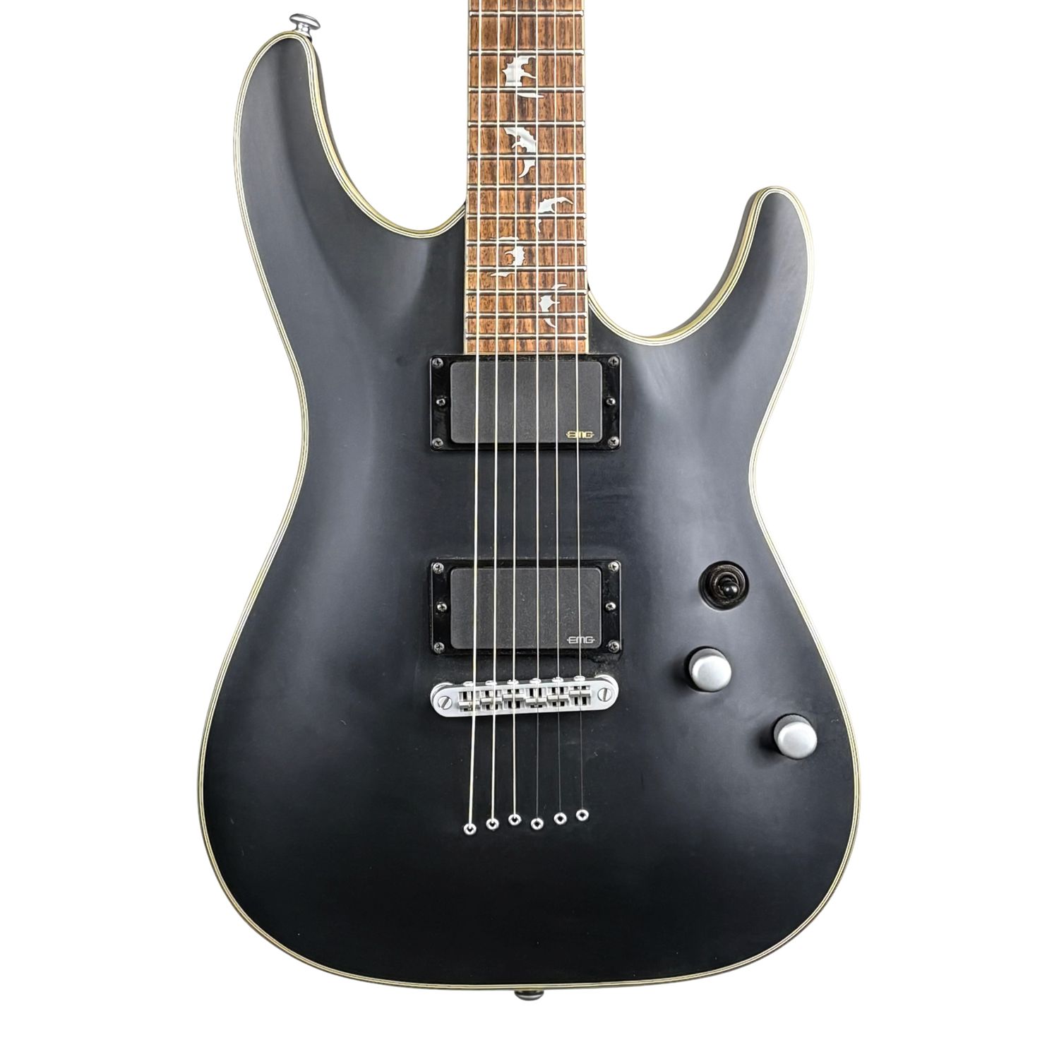 Schecter Damien Platinum-6 Electric Guitar Satin Black (Used)