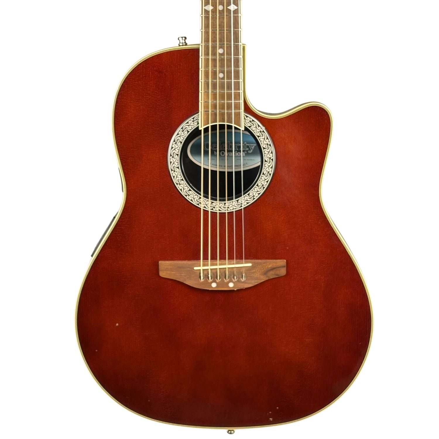 Ovation CC057 Celebrity Acoustic Electric Wine Red W/HSC (Used)