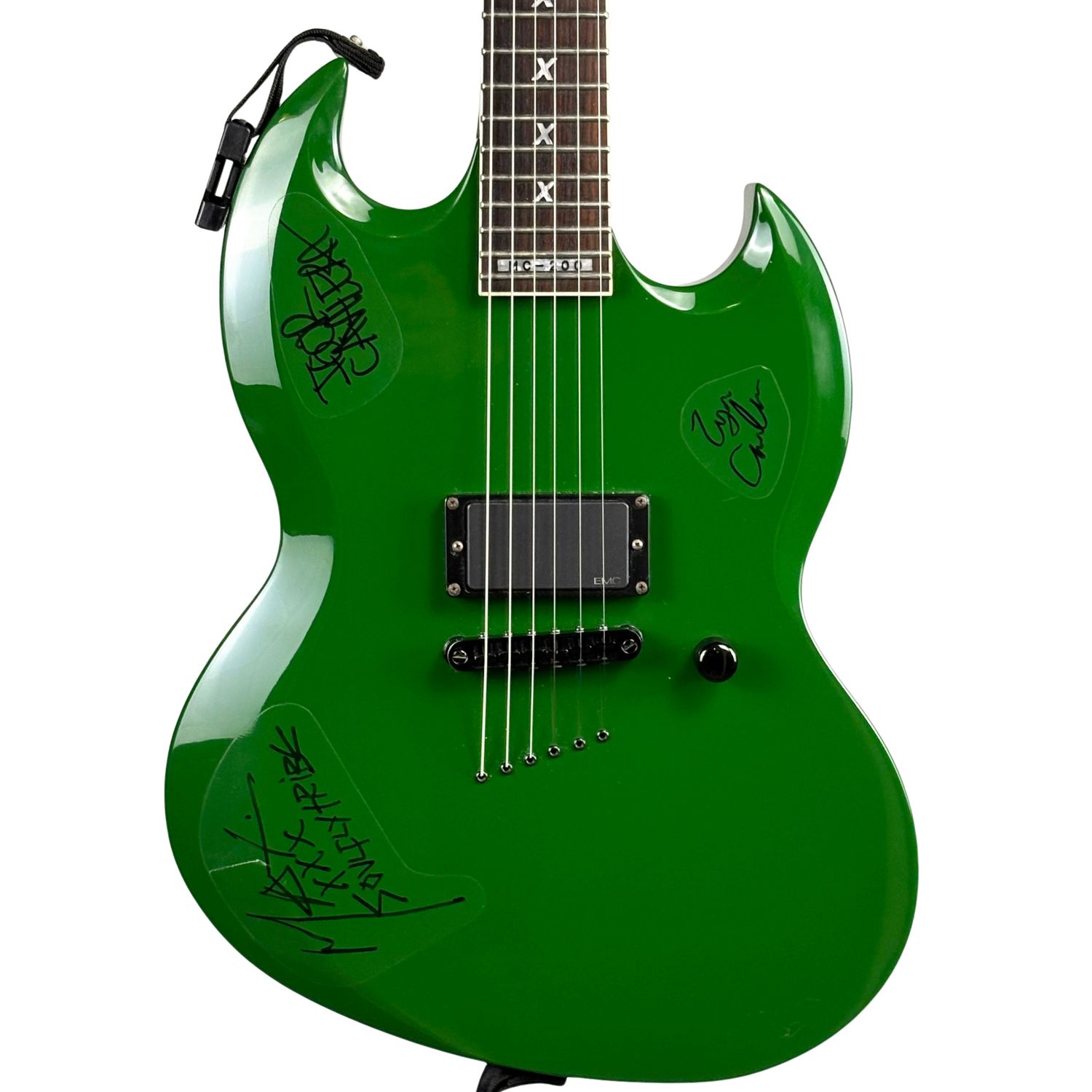 ESP LTD MC-200 Max Cavalera Signature *SIGNED BY CAVALERA FAMILY Brazilian Green W/OHSC (Used)