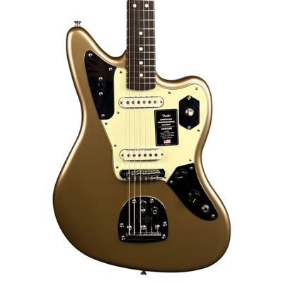 Fender American Professional Classic Jaguar, Rosewood Fingerboard, Faded Firemist Gold