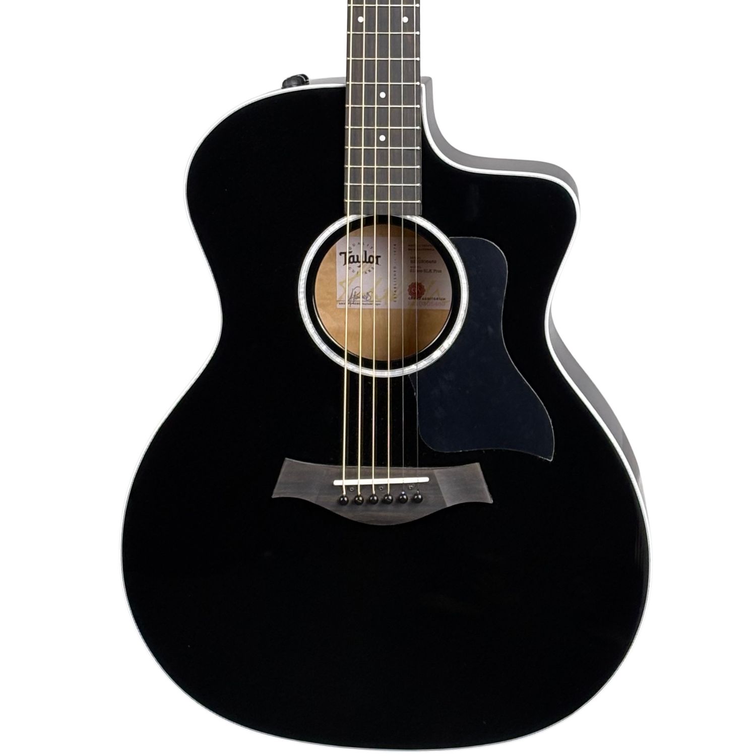 Taylor 214ce-BLK Plus Grand Auditorium Torrefied Spruce/Big Leaf Maple Acoustic Guitar