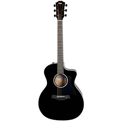 Taylor 214ce-BLK Plus Grand Auditorium Torrefied Spruce/Big Leaf Maple Acoustic Guitar - 5469