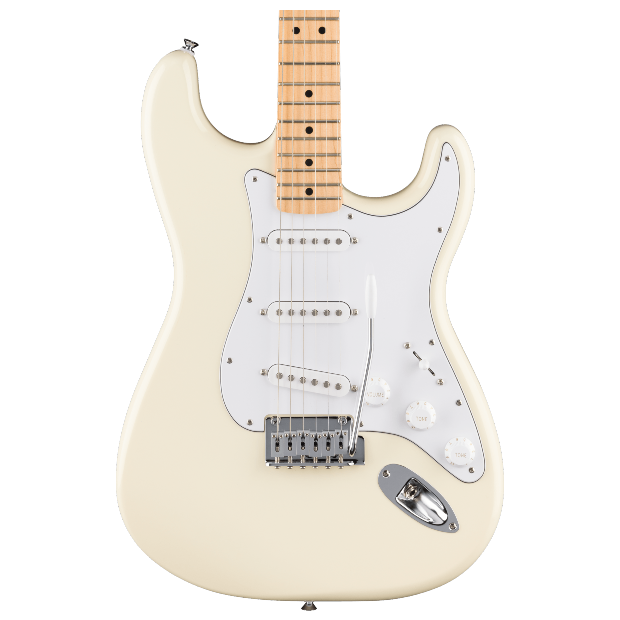 Fender Standard Stratocaster, Maple Fingerboard, White Pickguard, Olympic White