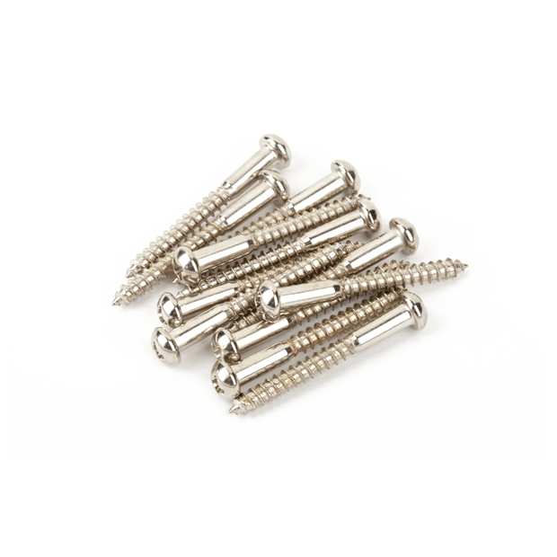 Fender Vintage-Style Stratocaster® Bridge Mounting Screws (12) (Phillips head) (Nickel)