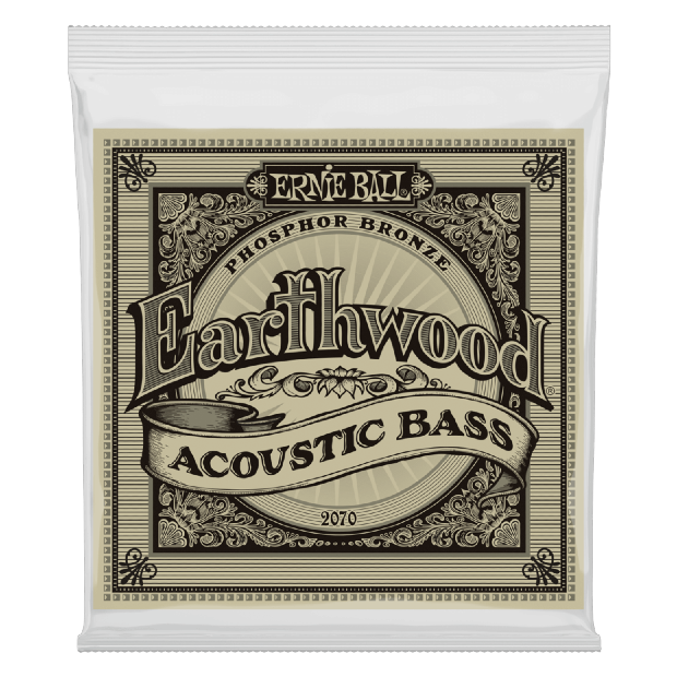 Ernie Ball 2070 Earthwood Phosphor Bronze Acoustic Bass Strings - 45-95 Gauge