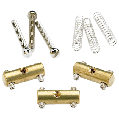 Fender  Pure Vintage '52 Telecaster® Saddle Kit, Brass (3)