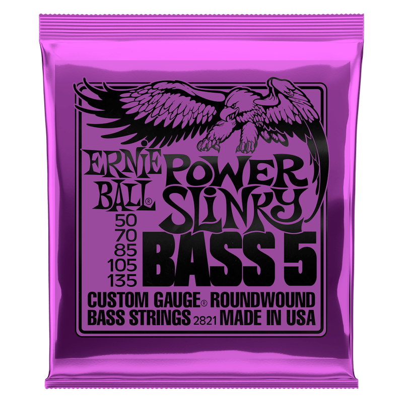 Ernie Ball 2821 Power Slinky 5-String Nickel Wound - 50-135