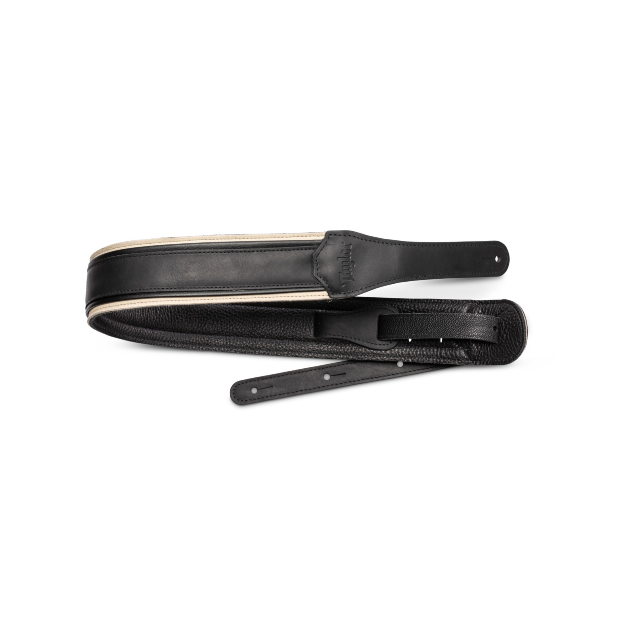 Taylor American Dream Leather Strap, White/Black, Taylor,2.5"