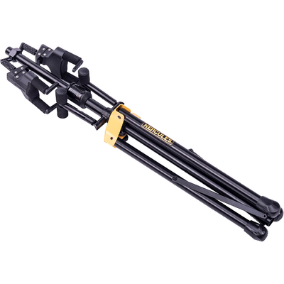 Hercules Auto Grip System (AGS) Double Guitar Stand, Foldable Backrest