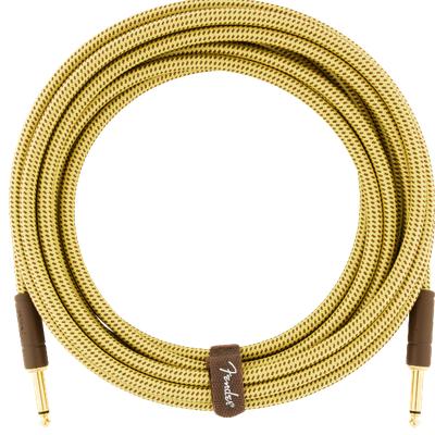 Fender Deluxe Series Instrument Cable, Straight/Straight, 10', Tweed