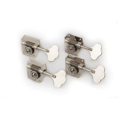 Fender Pure Vintage Bass Tuning Machines, Nickel-Plated Steel, (4)