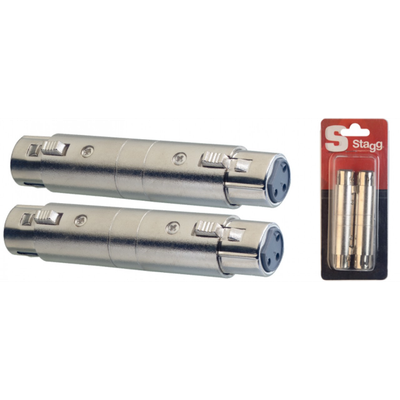 Stagg Female XLR/ Female XLR Adaptor - 2 Pack