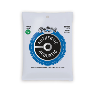 Martin MA180 Authentic Acoustic SP 80/20 Bronze Extra Light (12 String)