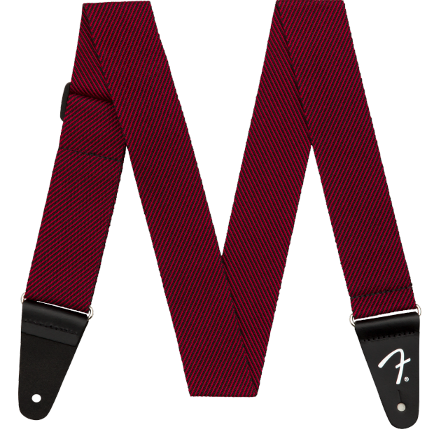 Fender Modern Tweed Strap, Black/Red 2"