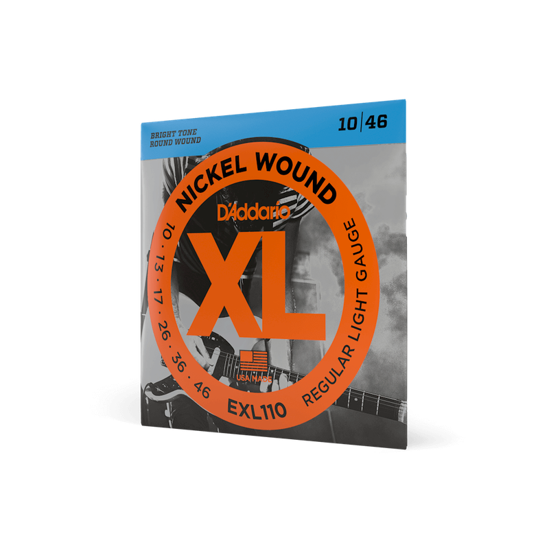 D'Addario EXL110 Nickel Wound Regular Light Electric Guitar Strings 10-46