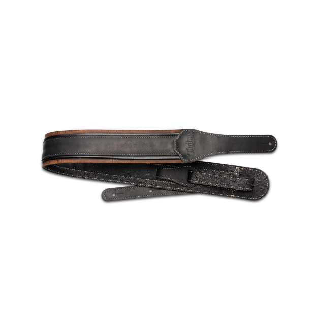 Taylor American Dream Leather Strap, Brown/Black, Taylor 2.5"