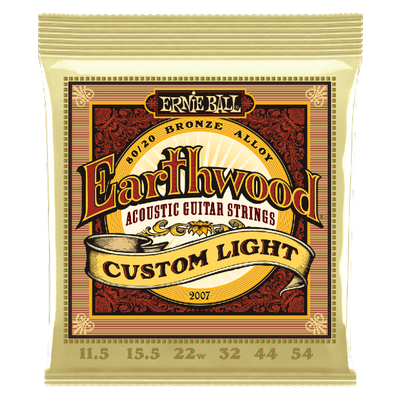 Ernie Ball 2007 Earthwood Custom Light 80/20 Bronze Acoustic - 11.5-54 Gauge