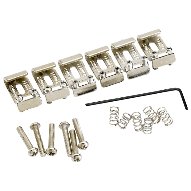 Fender American Vintage Stratocaster Bridge Saddles (6) (Nickel)