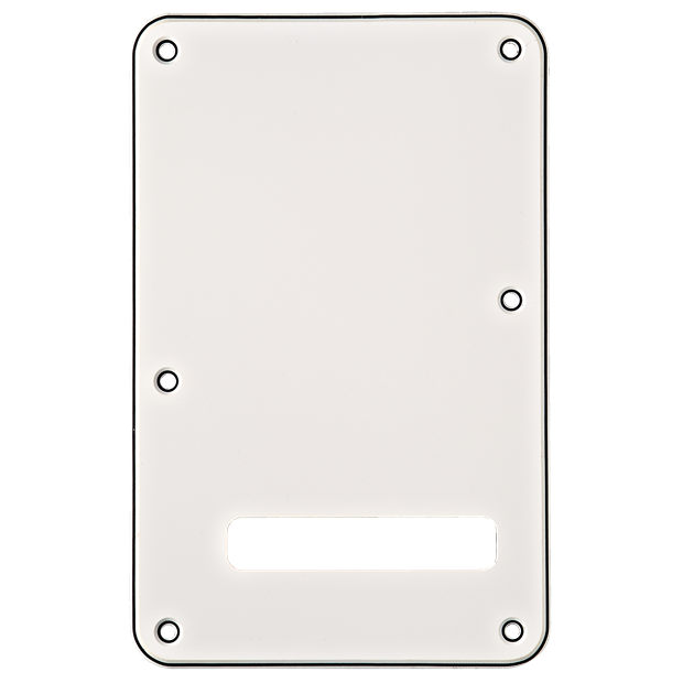 Fender Backplate, Stratocaster®, White (W/B/W), 3-Ply