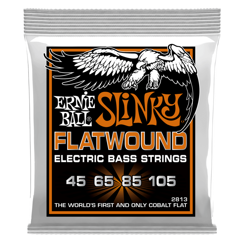 Ernie Ball 2813 Hybrid Slinky Flatwound Electric Bass Strings - 45-105 Gauge