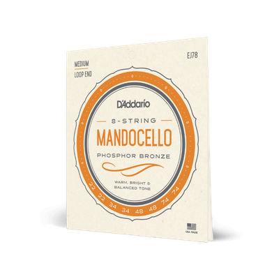 D'Addario EJ78 Mandocello 8-String Phosphor Bronze Medium 22-74