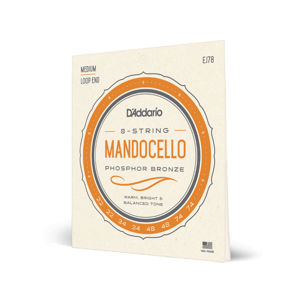 D'Addario EJ78 Mandocello 8-String Phosphor Bronze Medium 22-74