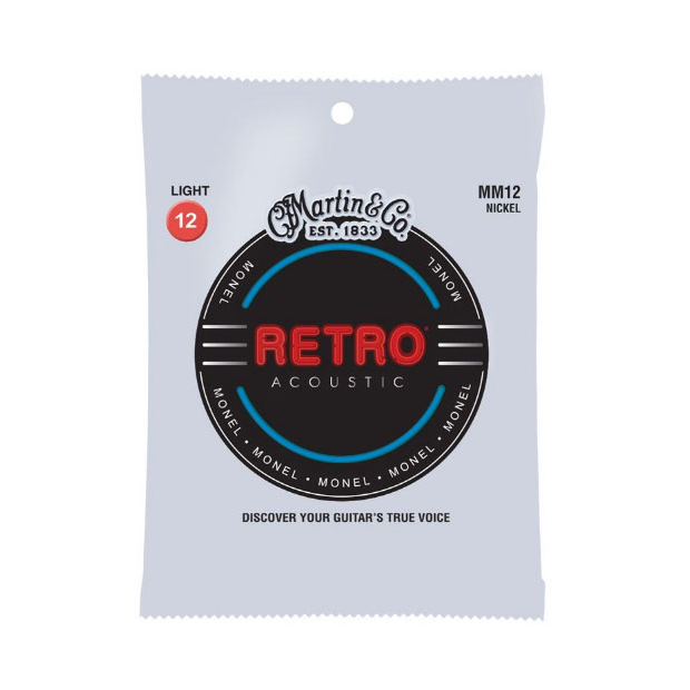 Martin MM12 Retro Light Acoustic Guitar Strings. 12-54