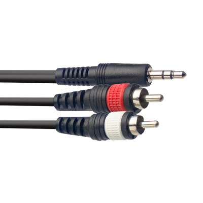 Stagg Y Cable, Mini jack/RCA (m/m), 1 m (3')