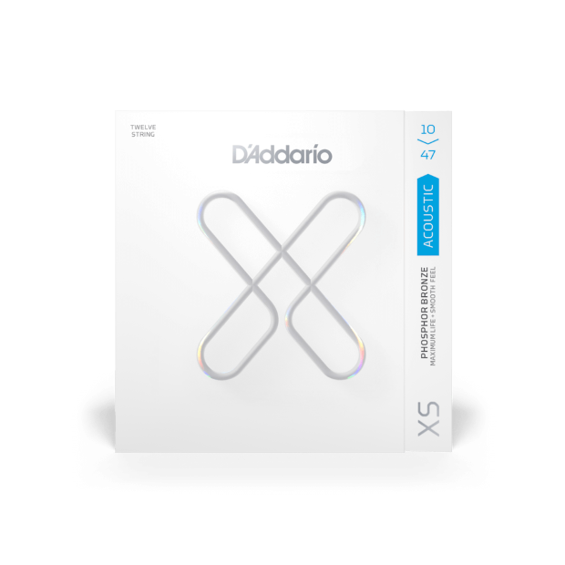 D'Addario XSAPB1047-12 Acoustic Phosphor Bronze, Light, 12-String, 10-47