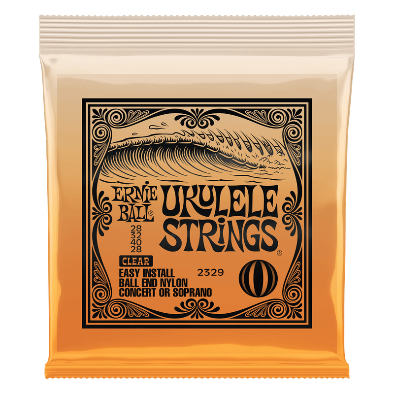 Ernie Ball 2329 Nylon Ball End Concert/Soprano Ukulele Strings - Clear
