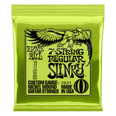 Ernie Ball 2621 Regular Slinky 7-String Nickel Wound  10-56 Gauge