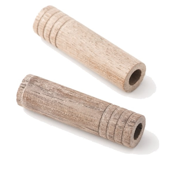 Fender Truss Rod Cavity Plugs, Walnut, Grooved, Drilled (2)