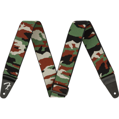 Fender WeighLess™ Camo Strap, Woodland, 2"