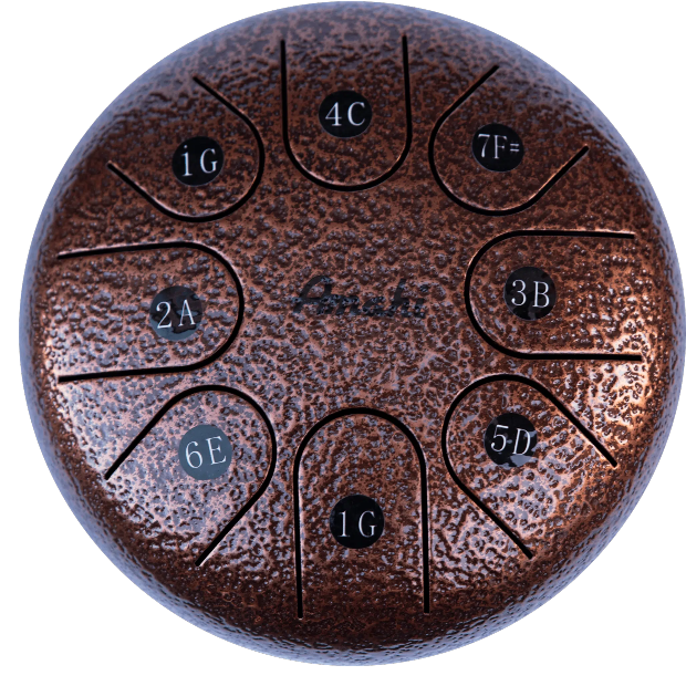 Amahi 6″ Steel Tongue Drum Bronze
