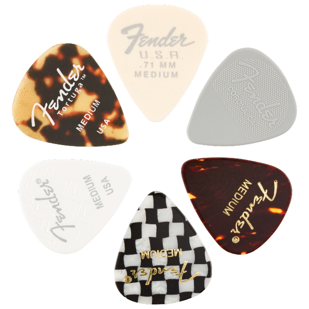 Fender 351 Shape, Material Medley, Medium, (6)