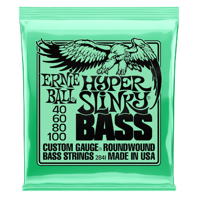 Ernie Ball 2841 Hyper Slinky Nickel Wound Electric Bass Strings 40-100 Gauge